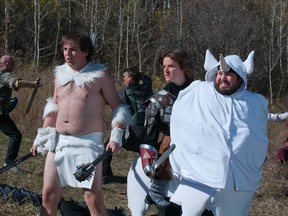 Scene from Lloyd the Conqueror, a Canadian comedy about live-action-role-playing, being shown at the 2012 Fantasia Film Festival in Montreal.