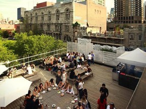 Terrasse at SAT Foodlab. Photo from https://www.facebook.com/SATmontreal  the Facebook page of Societe des arts technologiques (SAT )