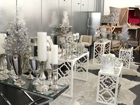 Mix white and silver for a modern holiday look (photo by Jennifer Nachshen)