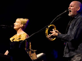 Lisa Gerrard and Brendan Perry at the Bell Centre on Friday, Aug. 24, 2012. (Pierre Obendrauf / THE GAZETTE)