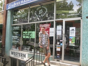 Head & Hands director Jon McPhedran Waltzer outside the Head & Hands walk-in centre in NDG, located at 5833 Sherbrooke West. Head & Hands presents the Samedi in the Park concert at Parc Girouard in NDG on August 18, as part of NDG Arts Week (All photos by Richard Burnett)
