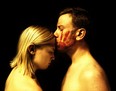 Alex Goldrich and Stephanie von Roretz as Macbeth and Lady Macbeth in Montreal Shakespeare Theatre Company production. PHOTO courtesy of same.