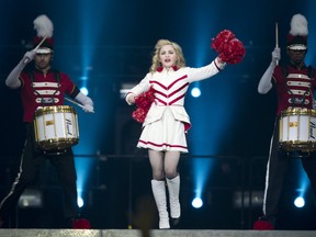 Madonna performs at the Bell Centre in Montreal on Thursday,  August 30, 2012.  (THE GAZETTE / Tijana Martin)