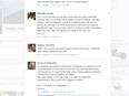 Comments on Pauline Marois's Facebook page. The other party leaders have not opened their pages to comments.