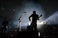 Members of the Icelandic post-rock band Sigur Ros are silhouetted during their performance during the first day of the Osheaga Music and Arts Festival at Jean Drapeau Park   (THE GAZETTE / Tijana Martin)