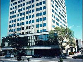 This Montreal building at the corner of Guy and René Lévesque Blvd. is one of four towers recently up for sale by Standard Life.