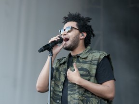 The Weeknd, seen here performing Aug. 3 at the Osheaga Music and Arts Festival, will be back in Montreal Oct. 29 for a show at Metropolis.