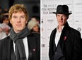 British actor Benedict Cumberbatch stars in the filmed play, Frankenstein. He also plays a modern-day Sherlock Holmes in the very popular BBC/PBS television series, Sherlock. (Both photos by Gareth Cattermole/Getty Images)