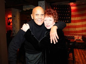 Harry Belafonte and Susanne Rostock, director of the film Sing Your Song, January 22, 2011, at the Sundance Film Festival  in Park City, Utah.  (Michael Buckner/Getty Images for Bing)