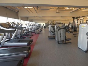 The fitness room at the Centre Multisports in Vaudreuil opens to users on Oct. 1.