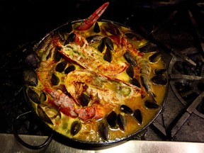 MONTREAL, QUE: JULY 29, 2012-- Paella being cooked at Movida Tapas Bar on St Laurent in Montreal, Sunday July 29, 2012. For Urban Expressions Fall 2012. ( Phil Carpenter/ THE GAZETTE)