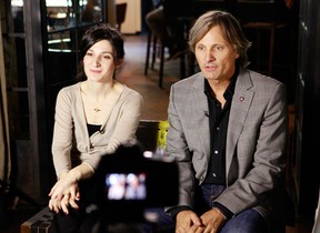Director Ana Piterbarg and actor Viggo Mortensen attend The Hollywood Reporter TIFF Video Lounge Presented By Canon at the 2012 Toronto International Film Festival at Brassaii on September 10, 2012 in Toronto, Canada.  (Todd Oren/Getty Images For The Hollywood Reporter)