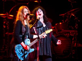 MONTREAL, QUE.: FEBRUARY 5, 2011--Nancy Wilson, (left) and Ann Wilson lead of Heart, perform in Montreal, Saturday February 5, 2011. (Allen McInnis/THE GAZETTE)