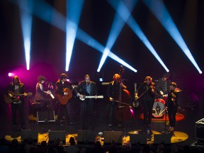 MONTREAL, QUE.: OCTOBER 1, 2012-- Arcade Fire performs during the benefit concert for the family of Denis Blanchette at the Metropolis in Montreal on Monday, October 1, 2012. Blanchette, a lighting technician, was shot and killed at the Parti Quebecois victory gathering on the night of the September 4 Quebec provincial election. (Pierre Obendrauf/THE GAZETTE)