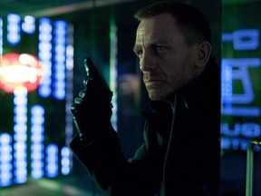 This film image released by Columbia Pictures shows Daniel Craig as James Bond in the action adventure film, "Skyfall." (AP Photo/Sony Pictures, Francois Duhamel)