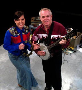 Actors Philip Douglas Kerr and Desiree Beausoleil in Mama's Country Record Collection PHOTO:Thom Currie