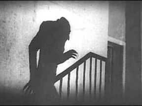 Image from the 1922 German horror movie, Nosferatu, directed by F.W. Murnau.