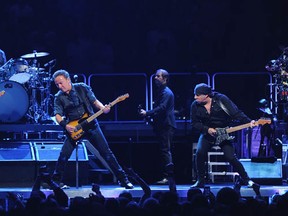 The League of Rock can't turn anyone into Max Weinberg,  Bruce Springsteen or Stevie Van Zandt (seen performing here at Madison Square Garden, April 9, 2012 in New York City). The organization can help singers and musicians  sound better, though. (Dimitrios Kambouris/Getty Images)