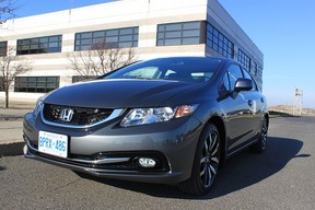 The 2013 Honda Civic's new winder, lower front end. Photo by Kevin Mio/The Gazette