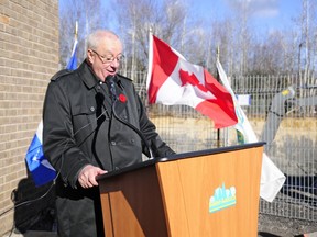 Senator Jacques Demers was in St-Lazare on Monday morning.