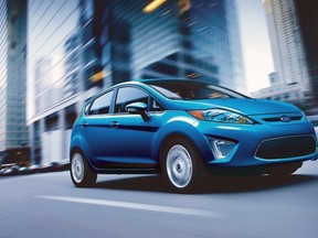2013 Ford Fiesta: All Fiesta models come equipped with Ford's leading safety and security features including driver knee airbag and anti-theft engine immobilizer.Ford’s award-winning 1.0-Litre EcoBoost engine is coming to North America next year in the new Fiesta. Though the car has not yet undergone government testing, it is expected to be certified as the most fuel-efficient non-hybrid car available here – 5.1 L/100kms.