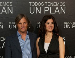 Actor Viggo Mortensen and actress Soledad Villamil attend Todos Tenemos Un Plan photocall at Casa de America on September 5, 2012 in Madrid, Spain.  (Carlos Alvarez/Getty Images)