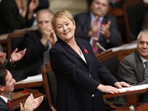 The roars of the election campaign were replaced by purrs of compromise as Quebec Premier Pauline Marois gave her inaugural speech at the legislature in Quebec City on Wednesday, So why are the opposition parties saying they'll vote against it? THE CANADIAN PRESS/POOL - Mathieu Belanger