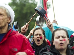 Casserole banging became a form of collective expression in Quebec in 2012. Will we still be angry enough to beat the kitchenware in 2013? (Dario Ayala/THE GAZETTE)