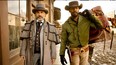 Christoph Waltz, left, and Jamie Foxx play bounty hunters in Quentin Tarantino's film Django Unchained. Photo from unchainedmovie.com