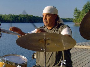 Drumming on The Dock of the Bay? Montreal drummer Nasyr Abdul Al-Khabyyr in the film A Drummer's Dream.