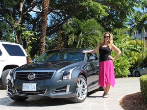 Jenn with the Cadillac ATS (photo by Diane Vautour)