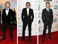 There's nothing like a good suit, to make a handsome man look even more handsome, am I right, ladies? Tom Hiddleston looks like he's ready to party in this composite photo made with images by Neilson Barnard/Getty Images (left), Tim Whitby/Getty Images, (centre) Slaven Vlasic/Getty Images (right.)