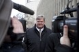 Former Nortel CFO Douglas Beatty, leaves the University Avenue Courthouse in Toronto on Monday, January 16, 2012. Beatty, former Nortel CEO Frank Dunn and former controller Michael Gollogly saw fraud charges against them dismissed today.(Matthew Sherwood for National Post)