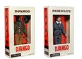 "Action figures" of Django and Shultz, characters from the Quentin Tarantino film Django Unchained. Composite photo. Original images are from Amazon.com.