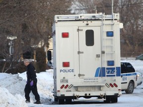 Police were still outside the house on Hamilton Place in Dorval on Tuesday morning where the shooting took place.