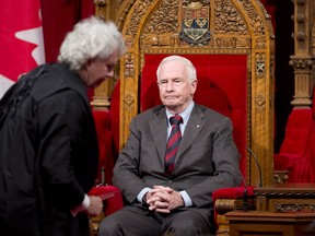 He knows something about ceremony: Governor General David Johnston oversees a ceremony giving royal assent to government legislation in the Senate, in Ottawa. Johnston has agreed to a ceremonial meeting with First Nations leaders on Friday. THE CANADIAN PRESS/Adrian Wyld