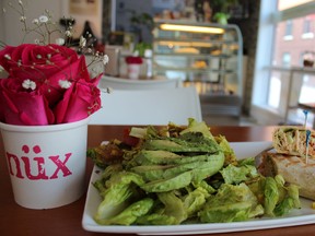 Tuna wrap and Chihuahua salad (photo by Jennifer Nachshen)