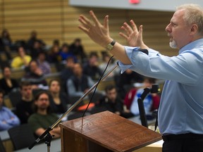 Jean-Francois Lisee is the PQ cabinet minister assigned to address the concerns of the province's anglophones. But will those anglos still feel the love when the PQ gathers for a pre-St. Valentine's Day meeting in Drummondville?  (Pierre Obendrauf / THE GAZETTE)