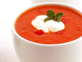 Melissa D'Arabian's roasted tomato soup from the Saturday Evening Post