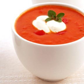 Melissa D'Arabian's roasted tomato soup from the Saturday Evening Post