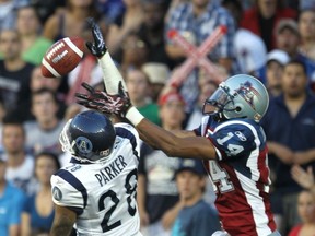 Byron Parker, seen here in 2011, playing for Toronto, has signed with the Als.
John Kenney/The Gazette