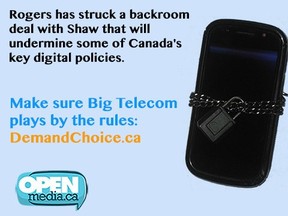 Campaign message from openmedia.ca. Is this going too far?