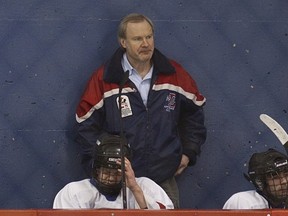 Fred Ablenas  behind the bench.