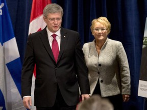 They were polite enough last Friday in Levis, Que., but even if Prime Minister Stephen Harper and Quebec Premier Pauline seem able to get along in public, a sovereignist study funded in part by the PQ contends there are 92 reasons why Canada hinders Quebec's development. THE CANADIAN PRESS/Jacques Boissinot