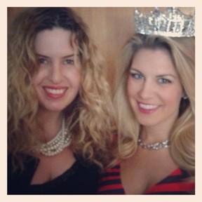 Miss Nachshen and Miss America (photo by Lisa Kisber)