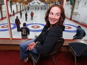 Filmmaker Patricia MacDowell at the Baie-d'Urfe Curling Club.