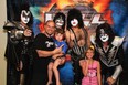 Montreal rock journalist and KISS fanatic Mitch Lafon (pictured here with his children backstage with KISS) is organizing the all-star A World With Heroes KISS 40th Anniversary Tribute Album to benefit The Vaudreuil-Soulanges Palliative Care Centre (All photos courtesy Mitch Lafon)