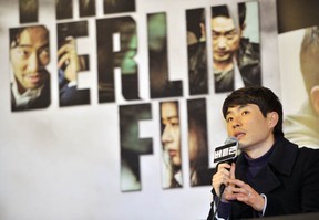 South Korean director Ryoo Seung-Wan speaks during a press conference to promote his film  The Berlin File in Seoul on January 21, 2013. The Berlin File is about secret agents from South and North Korea who target each other for their own individual purposes in Berlin. (JUNG YEON-JE/AFP/Getty Images)