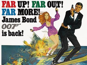 Poster for James Bond movie On Her Majesty's Secret Service.