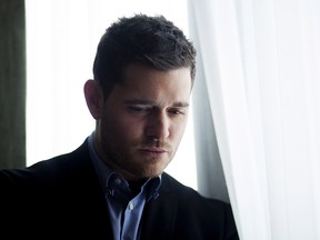 Canadian singer Michael Bublé, who will host the 2013 Juno Awards, poses for a photo to promote the upcoming release of his record "To Be Loved" in Toronto on Monday, March 4, 2013. THE CANADIAN PRESS/Michelle Siu
